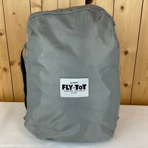 Fly Tot Travel Cushion Bundle, Gray - with Case and Foot Pump
